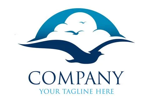 Bird Logo abstract design vector template	 Stock Illustration