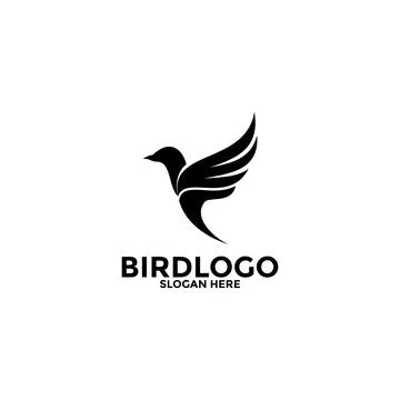 Bird logo design abstract, Flying Bird logo vector template イラスト素材