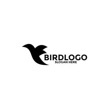 Bird logo design abstract, Flying Bird logo vector template Stock Illustration