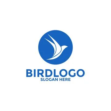 Bird logo design abstract, Flying Bird logo vector template 스톡 일러스트
