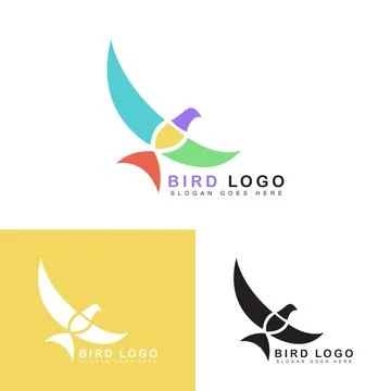 Bird logo design Stock Illustration