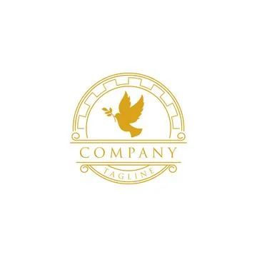 Bird logo design inspiration. Vector illustration of a bird Stock Illustration