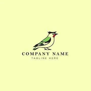 Bird logo design vector graphic symbol icon sign illustration creative idea.. Stock Illustration