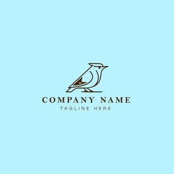 Bird logo design vector graphic symbol icon sign illustration creative idea.. Stock Illustration