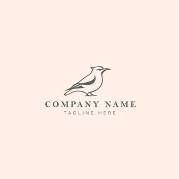 Bird logo design vector graphic symbol icon sign illustration creative idea.. Illustrazione stock