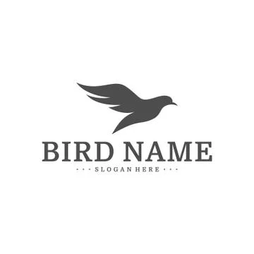 Bird logo Design Vector Template. Bird icon vector concept Stock Illustration