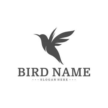 Bird logo Design Vector Template. Bird icon vector concept Stock Illustration