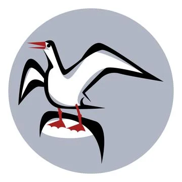 Bird logo icon Stock Illustration