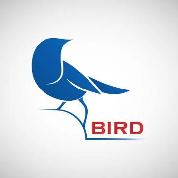 Bird logo template Stock Illustration