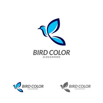 Bird logo vector. Flying Bird Logo design vector template. Dove Pigeon Logoty Stockillustratie