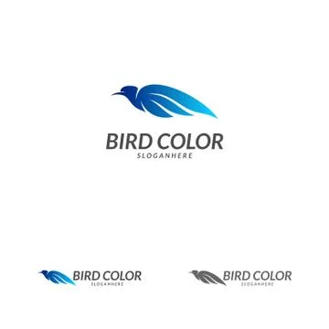 Bird logo vector. Flying Bird Logo design vector template. Dove Pigeon Logoty Stock-Illustration