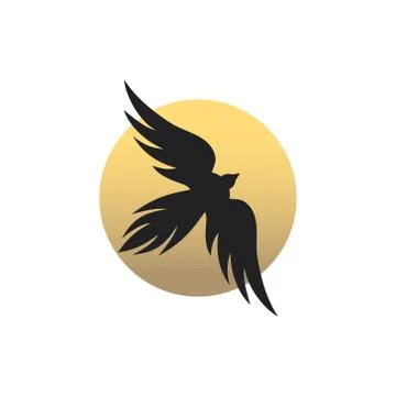 Bird logo vector Stock Illustration