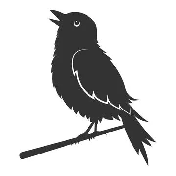 Bird logo vector illustration design Illustrazione stock