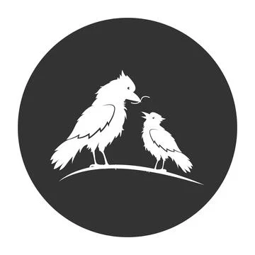 Bird logo vector illustration design Stock-Illustration