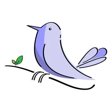 Bird logo vector illustration Stock Illustration
