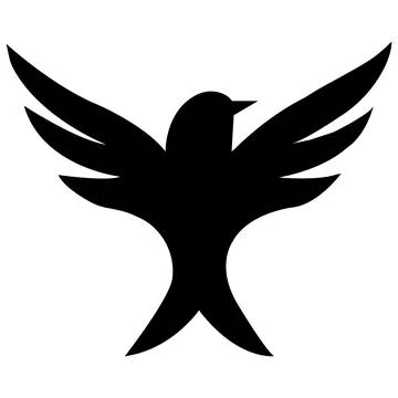Bird logo, vector  image, bird logo, design bird logo, animal art, fly bird.. Illustrazione stock