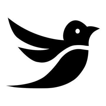 Bird logo, vector  image, bird logo, design bird logo, animal art, fly bird.. Stock Illustration