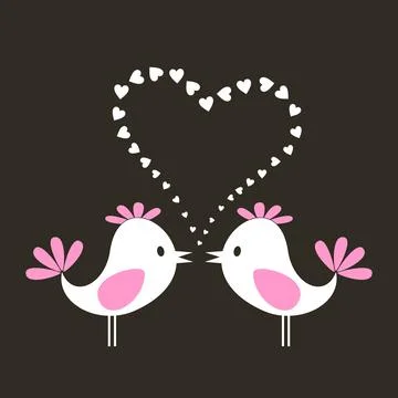 Bird of love2 Stock Photos