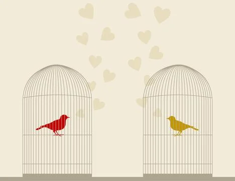 Bird of love4 Stock Photos