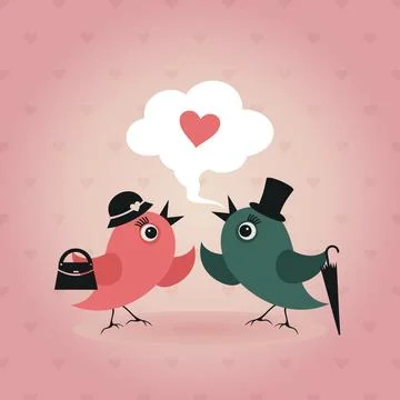 Bird of love7 Stock Photos