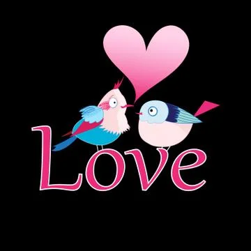 Bird lovers Stock Illustration