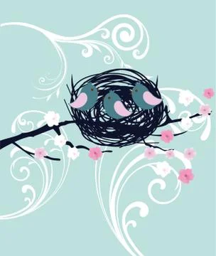 Bird Nest イラスト素材