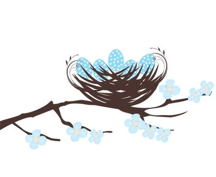 Bird Nest Stock Illustration