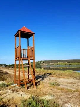 Bird observation tower Stock Photos