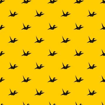 Bird origami pattern vector Illustrazione stock