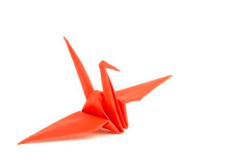 Bird in origami Foto stock