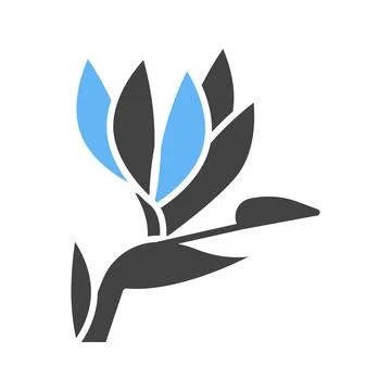 Bird Of Paradise Icon Image. イラスト素材