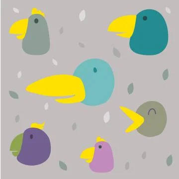 Bird pattern Stock Illustration