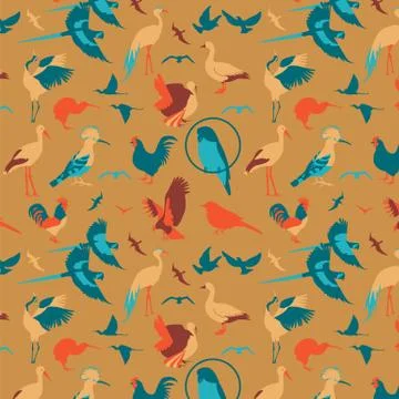 Bird pattern 스톡 일러스트