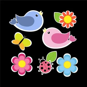 Bird pattern pattern for packing or printing Illustrazione stock