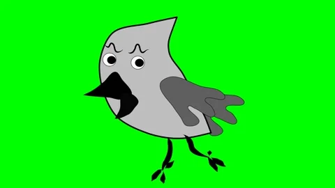 A bird, perhaps a crow, is flying and flapping fast in cycle and loop sky, Stock Footage 286338518