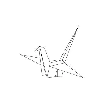 Bird Polygonal Lines Stock Illustration