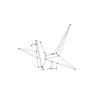Bird Polygonal Lines Stock Illustration