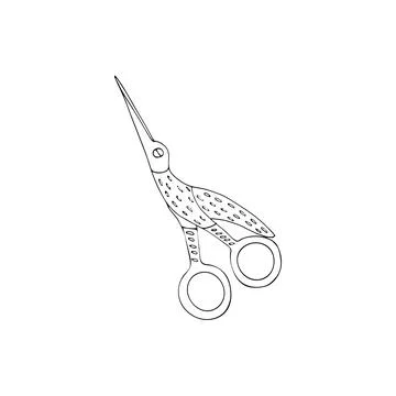 Bird scissors Stock Illustration