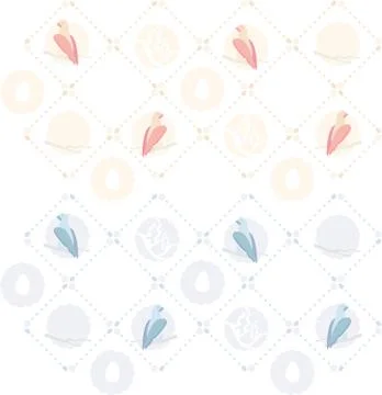 Bird seamless pattern Stock Illustration