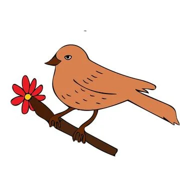 Bird silhouette - 1 Stock Illustration
