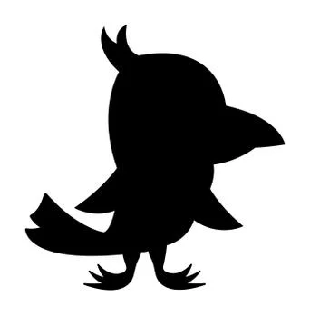 Bird Silhouette. Stock Illustration