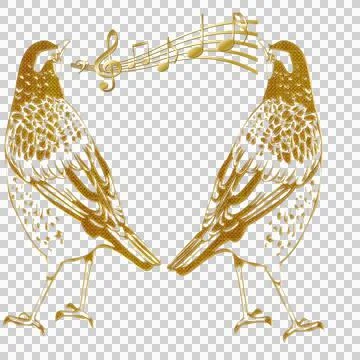 Bird singing design vector Illustrazione stock