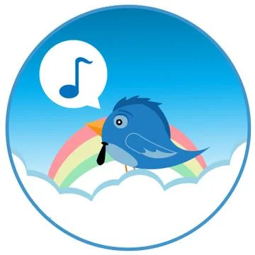 Bird song Stock Illustration