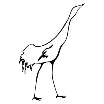 Bird stork Stock Illustration