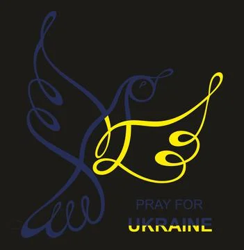 Bird as a symbol of peace.Vector illustration Stock Illustration