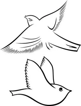 Bird symbols Stock Illustration
