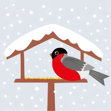 Bird table Stock Illustration
