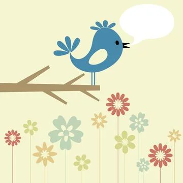 Bird on a tree4 스톡 사진