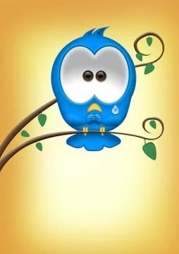 The bird the twitter Stock Illustration