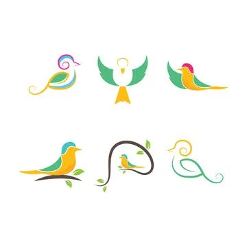 Bird vector illustration designbird vector illustration design Illustrazione stock